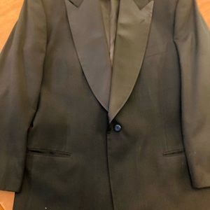 Armani Le Collezaine tuxedo jacket with Polo Ralph Lauren slacks pleated front
